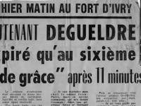 DEGUELDRE : LE 6 JUILLET 1962, ON A FUSILLÉ L’HONNEUR (Éric de Verdelhan)