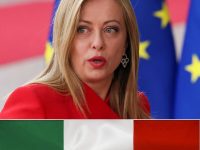 FILE PHOTO: Italy's Prime Minister Giorgia Meloni attends the European leaders summit in Brussels, Belgium February 9, 2023. REUTERS/Yves Herman/File Photo